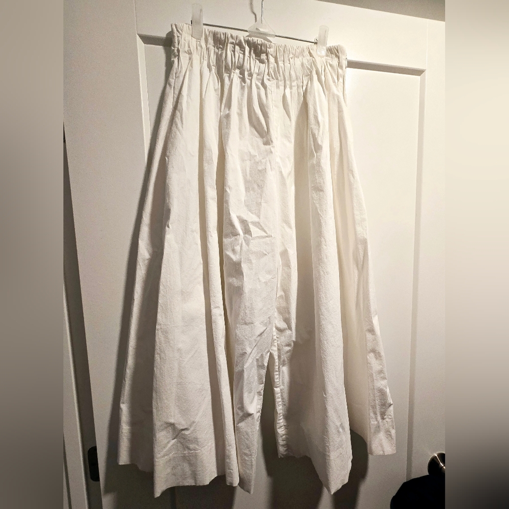 COS white flared pants